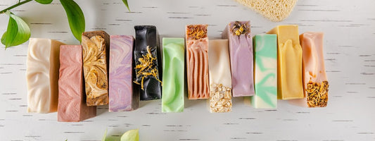 assorted handmade artisan soap