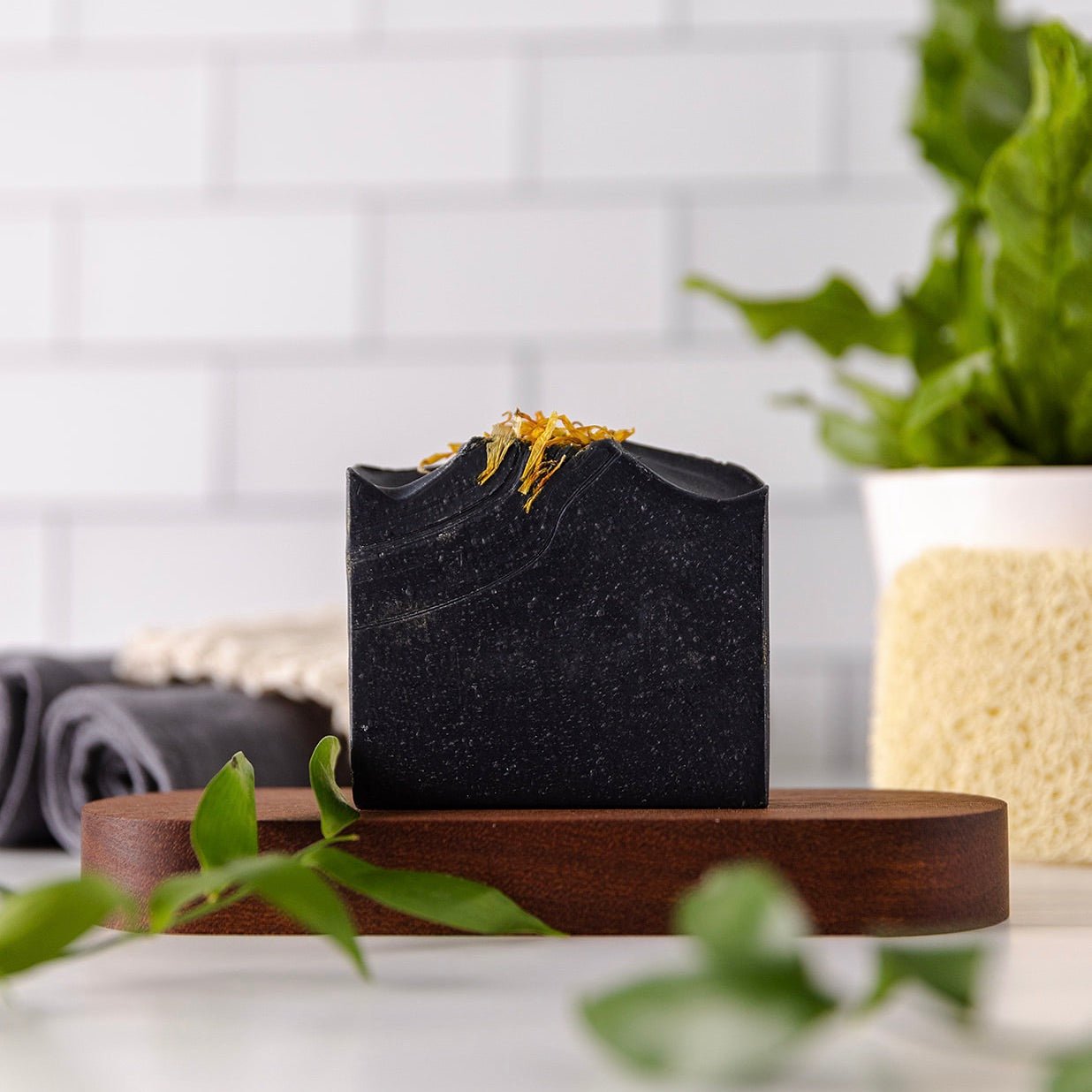 Men's Charcoal Detoxifying Handcrafted Artisan Soap - 5oz Bar - Serendipity  Bath & Body