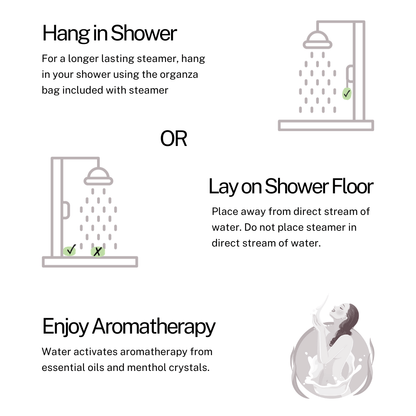 how to use a eucalyptus shower steamer