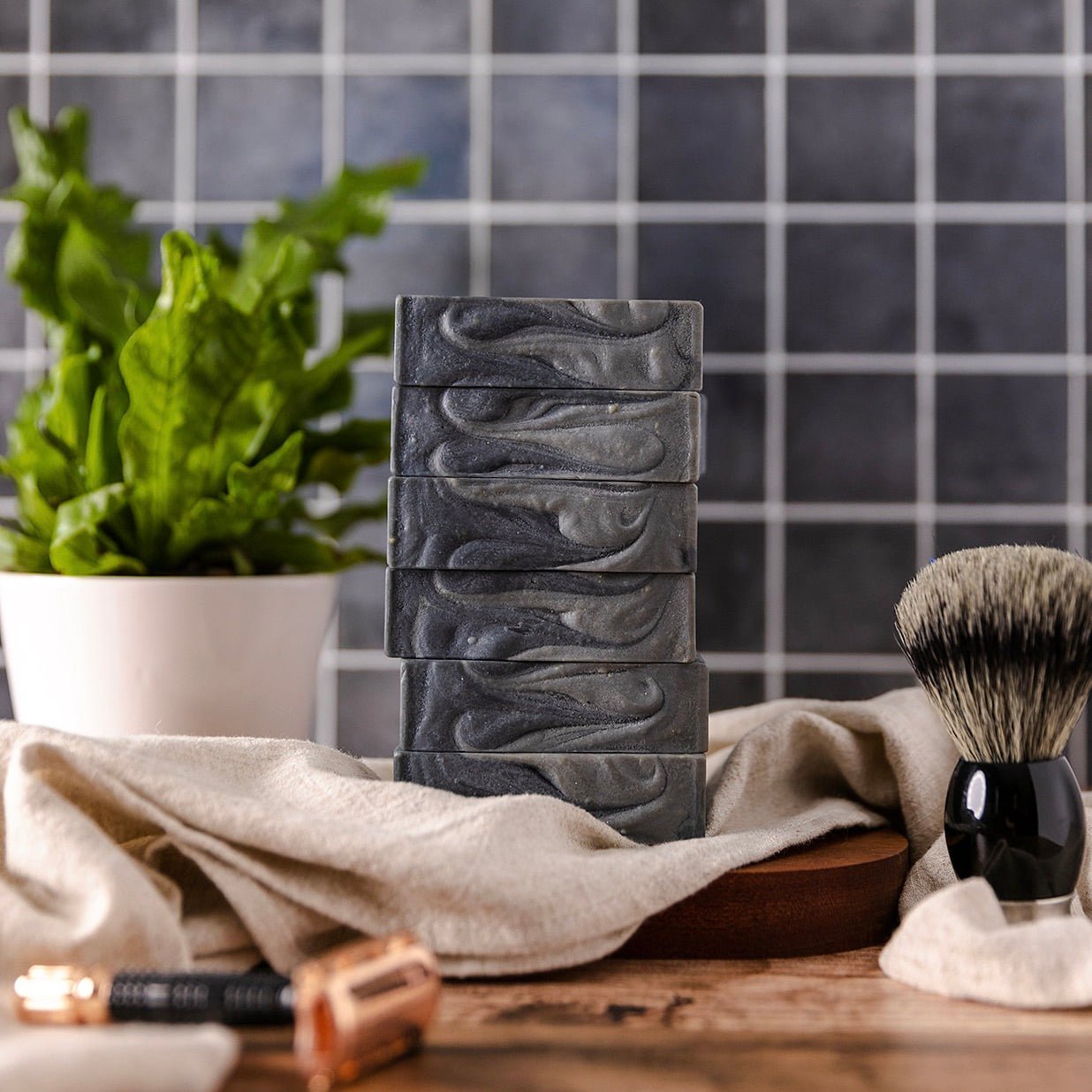 Barbershop Men's Homemade Charcoal Soap